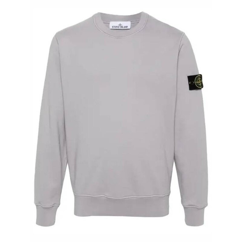 스톤아일랜드 63051 코튼 플리스 크루넥 Sweatshirt Regular 801563051 V0064 - Stone Island