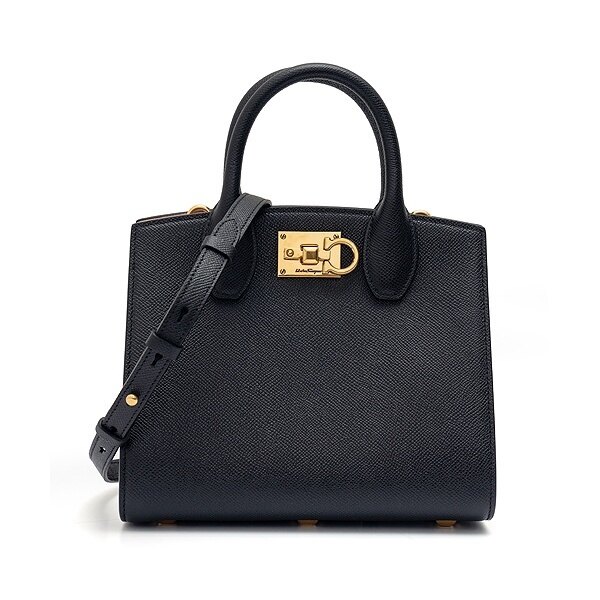 라프리마 [FERRAGAMO] 페라가모 스튜디오 스몰 박스백 21-1424 NERO 750036 - Salvatore Ferragamo