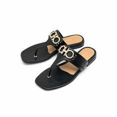 라프리마 [FERRAGAMO] 페라가모 간치니 샌들 RIKIS-10 NERO 753927 썸네일 1