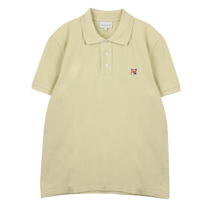 메종키츠네 폭스헤드 패치 폴로 반팔 티셔츠 LM00208-KJ7002-P712 - Maison Kitsune
