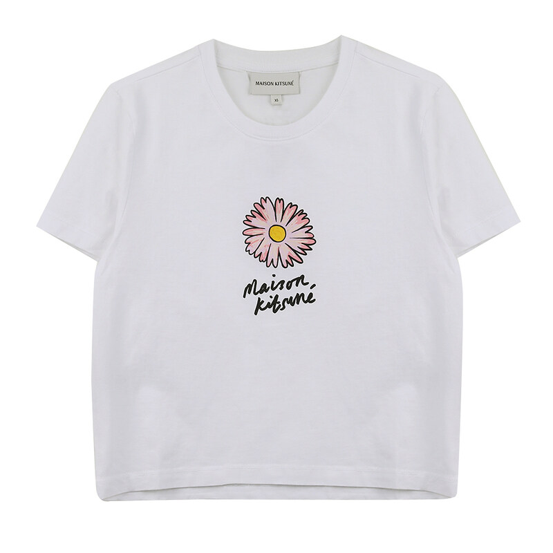 메종키츠네 플로팅 플라워 베이비 티셔츠 MW00123-KJ0008-P100 - Maison Kitsune