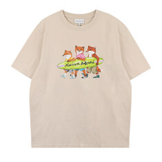 메종키츠네 서핑 폭스 남성 컴포트 반팔 티셔츠 MM00120-KJ0118-P205 썸네일 1