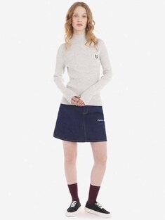 메종키츠네 토널 폭스 헤드 패치 파인 리브 터틀넥 LW00806KT1091 H120 썸네일 1
