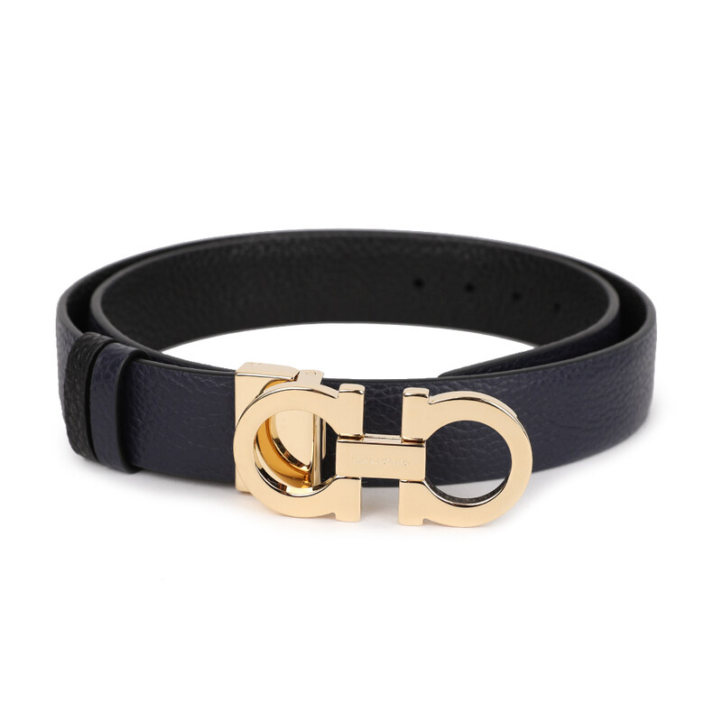 페라가모 더블 간치니 여성 양면 벨트 23-A565-00 NERO 673955 - Salvatore Ferragamo