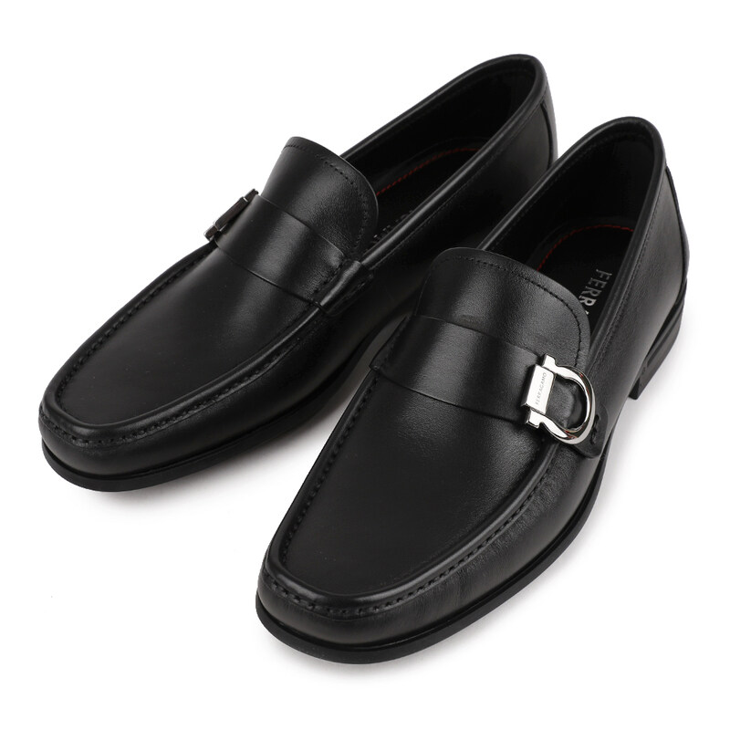 페라가모 간치니 오너먼트 모카신 CASPIAN BLACK 775114 - Salvatore Ferragamo