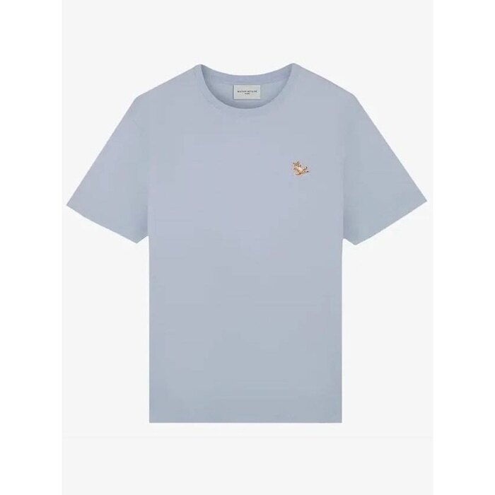 메종키츠네 CHILLAX 폭스 패치 레귤러 티셔츠 칠렉스 LM00110KJ0008 P419 - Maison Kitsune