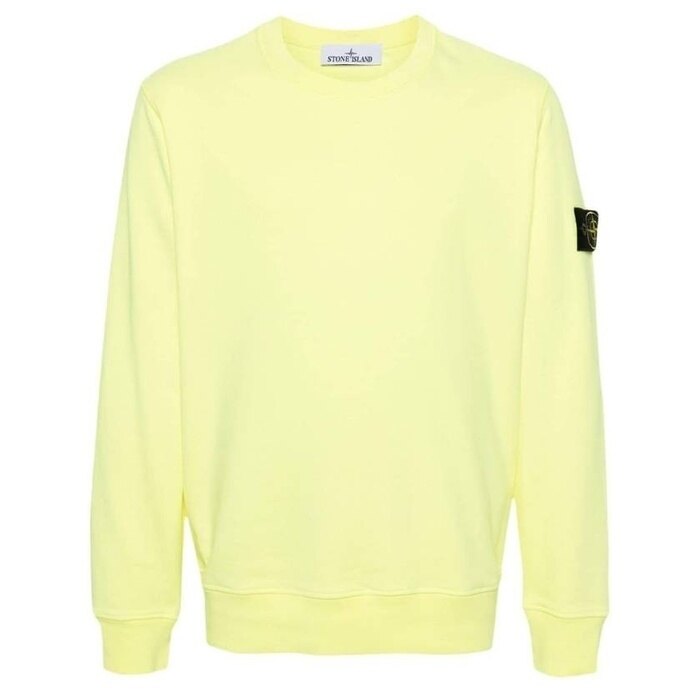 스톤아일랜드 63051 코튼 플리스 크루넥 Sweatshirt Regular 801563051 V0F30 - Stone Island