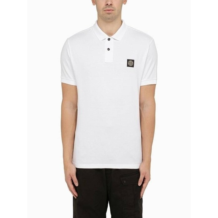 스톤아일랜드 2SC17 스트레치 코튼 Pique 반팔 폴로 Shirt 80152SC17 A0001 - Stone Island
