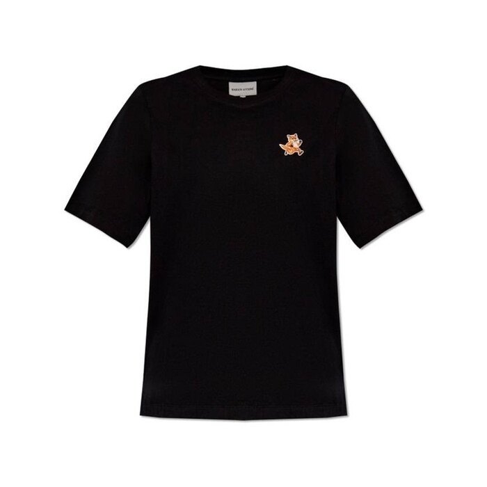메종키츠네 SPEEDY 폭스 패치 컴포트 티셔츠 스피디 MW00119KJ0008 P199 - Maison Kitsune