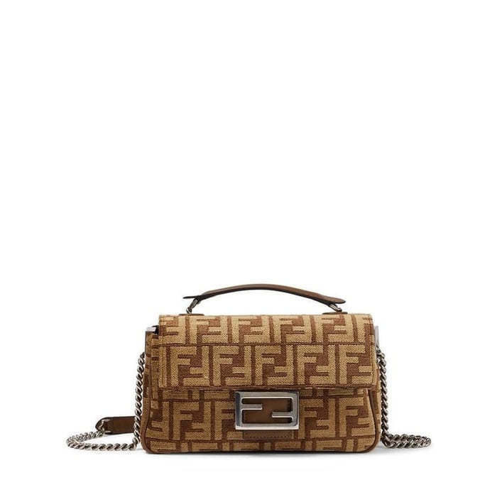 펜디 바게트 체인 미디 패브릭 백 8BR793 ALG7 F1HZS - Fendi