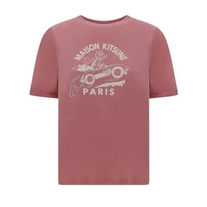 메종키츠네 레이싱 폭스 컴포트 티셔츠 MW00112KJ0008 P625 - Maison Kitsune