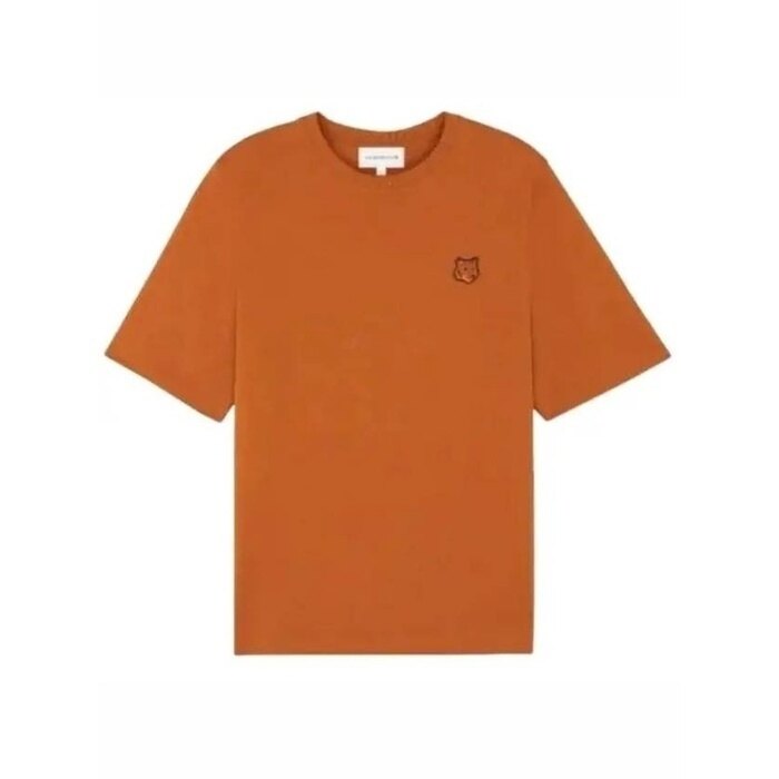 메종키츠네 볼드 폭스 헤드 패치 컴포트 티셔츠 셔 MW00127KJ0119 P261 - Maison Kitsune