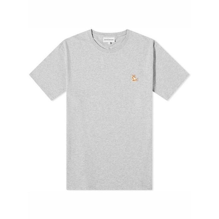 메종키츠네 CHILLAX 폭스 패치 레귤러 티셔츠 칠렉스 LM00110KJ0008 H120 - Maison Kitsune