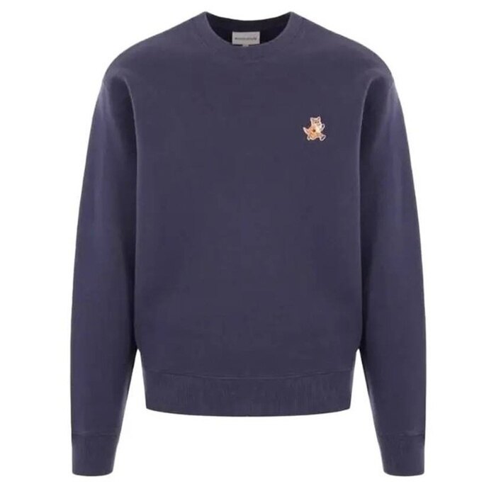 메종키츠네 SPEEDY 폭스 패치 컴포트 스웨트셔츠 스 MM00313KM0307 P476 - Maison Kitsune