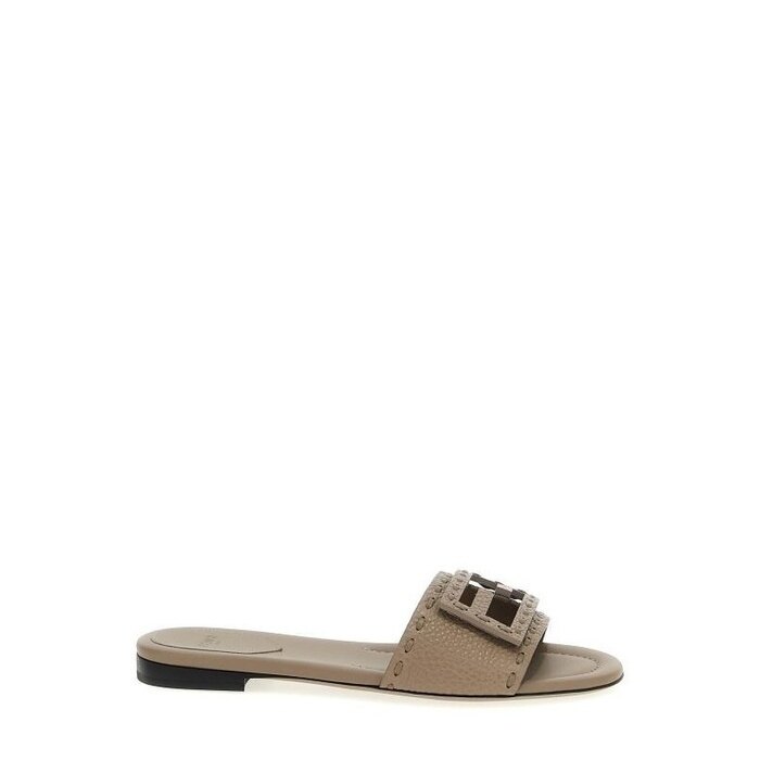 펜디 바게트 레더 슬라이드 8R8136 AQY2 F1MXM - Fendi
