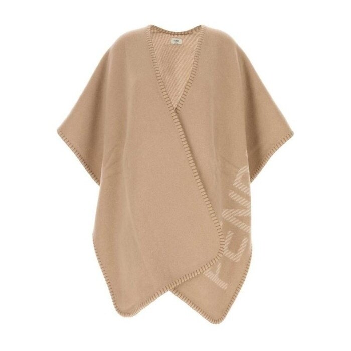 펜디 Antiqued 울 블렌드 판초 울캐시미어 FXX777 ASTB F0QB9 - Fendi