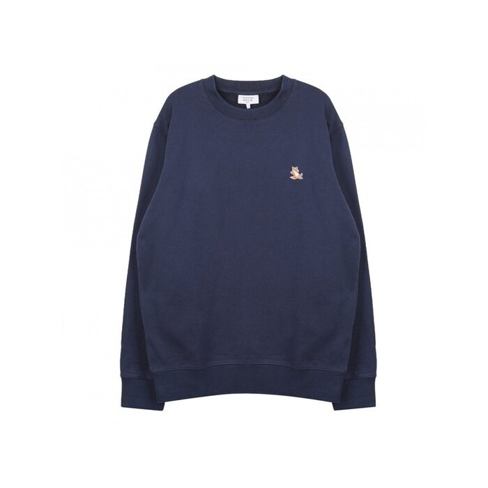 메종키츠네 CHILLAX 패치 레귤러 스웨트셔츠 칠렉스 LM00303KM0001 P494 - Maison Kitsune