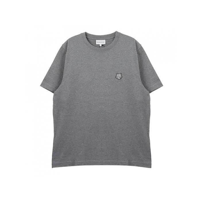 메종키츠네 볼드 폭스 헤드 패치 컴포트 티셔츠 셔 MM00127KJ0118 H131 - Maison Kitsune
