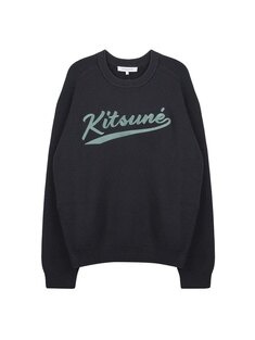 메종키츠네 바시티 자수 메시 니트 OM00808-KT1137-0076 썸네일 2