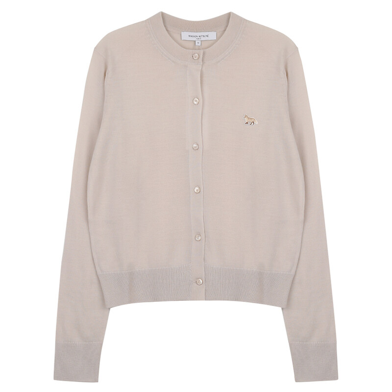 메종키츠네 베이비 폭스 패치 레귤러 가디건 MW00507-KT1036-0134 - Maison Kitsune