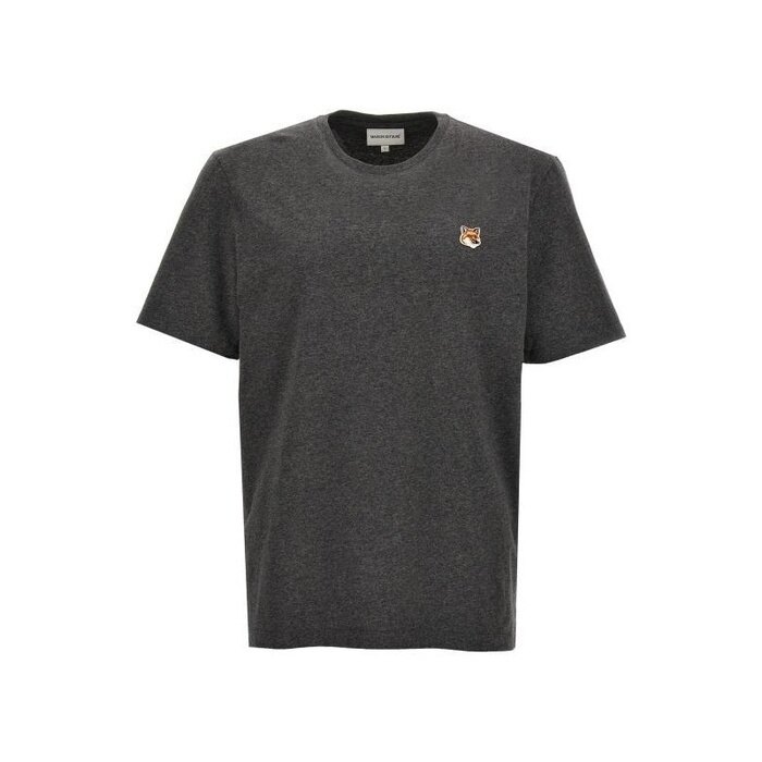 메종키츠네 FOXHEAD 패치 레귤러 티셔츠 폭스헤드 LM00104KJ0008 H170 - Maison Kitsune