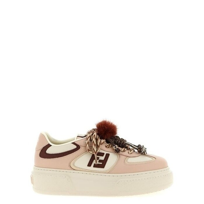 펜디 매치 레더 로우탑 플랫폼 참 스니커즈 8E8721 AY9N F1TPW - Fendi