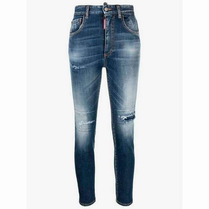 디스퀘어드2 디스 디테일 하이웨스트 크롭 트위기 S75LB0746 S30685 470 - Dsquared2