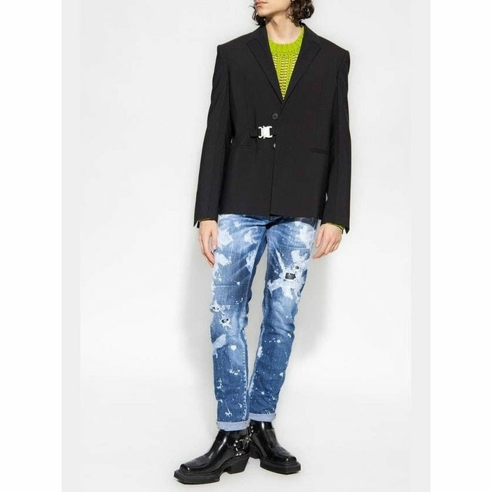 디스퀘어드2 디스 디테일 화이트 페인팅 쿨가이 S71LB1180 S30342 470 - Dsquared2