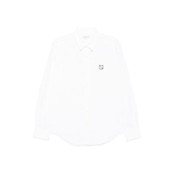 메종키츠네 컨투어 폭스 헤드 스케이트 셔츠 MM00405WC5012 P100 - Maison Kitsune