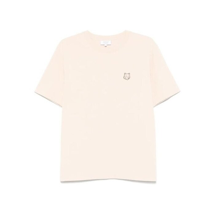 메종키츠네 볼드 폭스 헤드 패치 컴포트 티셔츠 셔 MM00127KJ0118 P213 - Maison Kitsune