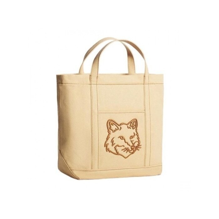 메종키츠네 폭스 헤드 스몰 토트 토트백 LW05103WW0107 0102 - Maison Kitsune