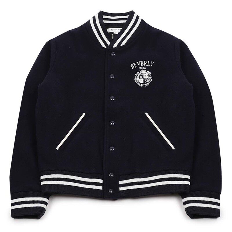 스포티앤리치 스트라이프 자수 재킷 OW00764256BL106 - Sporty & Rich