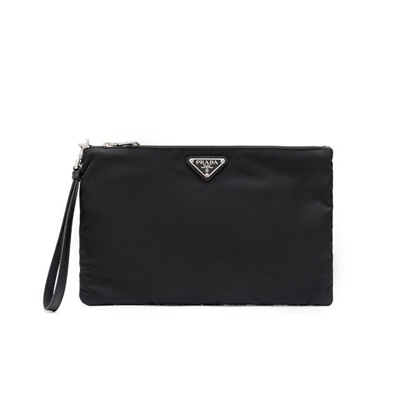 프라다 리나일론 및 사피아노 가죽 파우치 2NH006-2DMH-F0002 - Prada