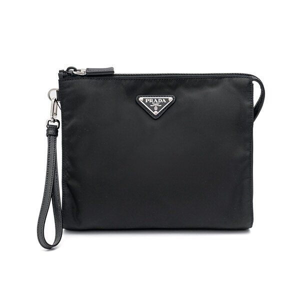 [PRADA] 프라다 리나일론 및 사피아노 가죽 파우치 2NE789-2DMH-F0002 - Prada