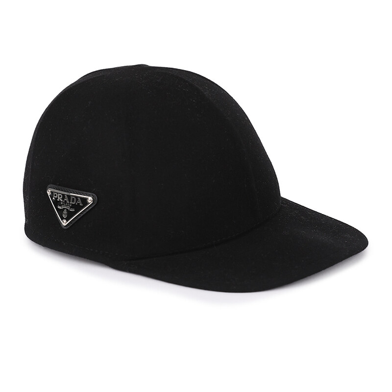 프라다 트라이앵글 로고 남성 울 볼캡 2HC249-2DUF-F0002 - Prada