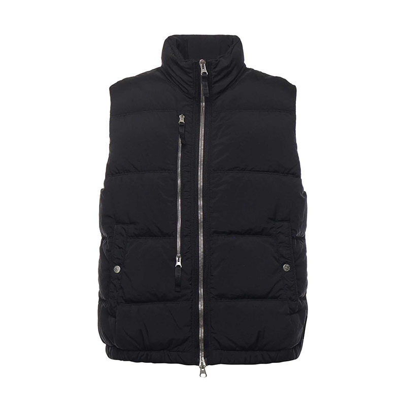 스톤아일랜드 듀얼 지퍼 블랙 남성 패딩조끼 K2S15 G100006 S0019 V0029 - Stone Island