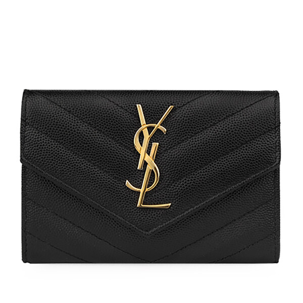 라프리마 [SAINT LAURENT] 생로랑 모노그램 엔벨로프 카드지갑 414404-BOW01-1000 - Saint Laurent