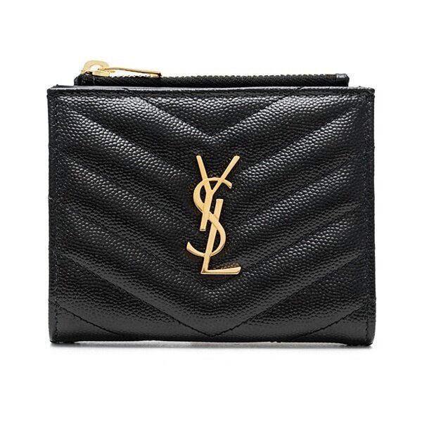 생로랑 모노그램 캐비어 반지갑 575879-BOW01-1000 - Saint Laurent