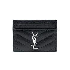 [SAINT LAURENT] 생로랑 모노그램 그레인 카드지갑 423291-BOW02-1000 썸네일 1
