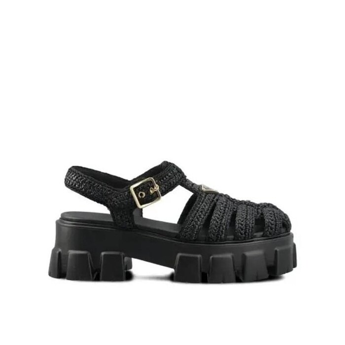 프라다 모노리스 크로셰 케이지 샌들 1X138N 3L8W F0002 - Prada