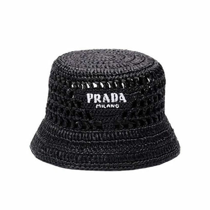 프라다 라피아 버킷햇 1HC137 2C2T F0002 - Prada