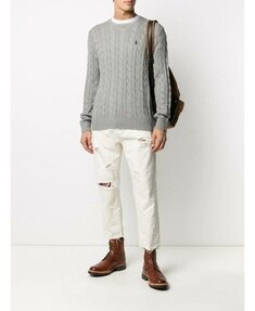 폴로 랄프 로렌 포니로고 자수 케이블 니트 710775885013 썸네일 1