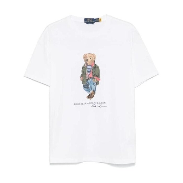 폴로 랄프 로렌 클래식핏 베어 코튼 저지 티셔츠 710854497041 - Polo Ralph Lauren