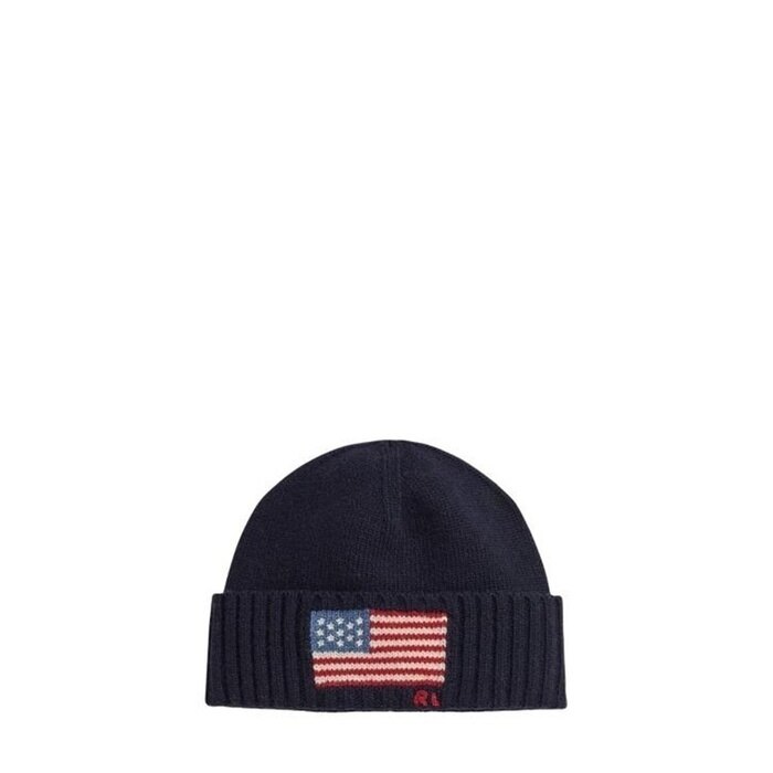 폴로 랄프 로렌 플래그 인타르시아 울 블렌드 비니 449P02044001 - Polo Ralph Lauren