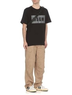엠에스지엠 박스 로고 반팔 티셔츠 3440MM520 237002 99 썸네일 1