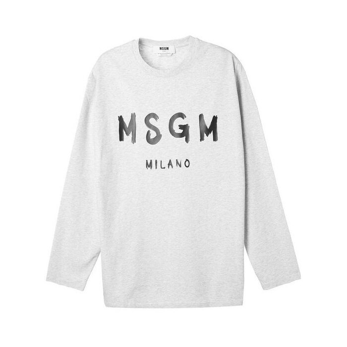 엠에스지엠 브러쉬드 로고 프린트 긴팔 티셔츠 2000MM511 200005 94 - MSGM