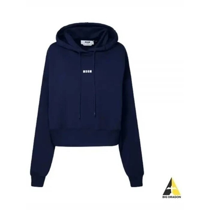 엠에스지엠 마이크로 로고 크롭 후드 티셔츠 3541MDM509 237799 89 - MSGM