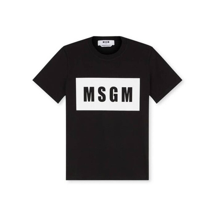 엠에스지엠 박스 로고 반팔 티셔츠 3641MDM520 247002 99 - MSGM