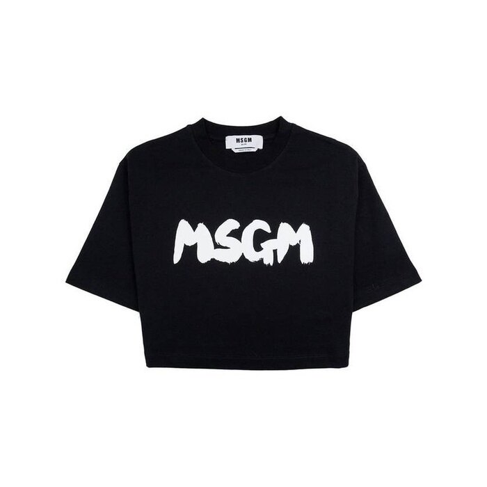 엠에스지엠 클라우드 로고 크롭 티셔츠 3641MDM100 247002 99 - MSGM