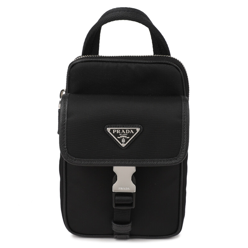 프라다 리나일론 및 사피아노 가죽 스마트폰 케이스 2ZH194-2DMH-F0002 - Prada